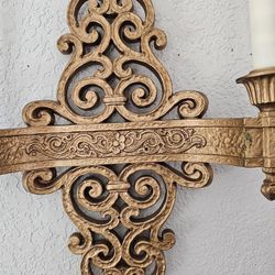 Beautiful  Wall Syroco  Wall Candle Sconces Double Arm  