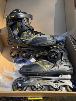Roller Derby Inline Skates Black Yellow