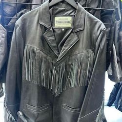 Frayed Leather Jacket