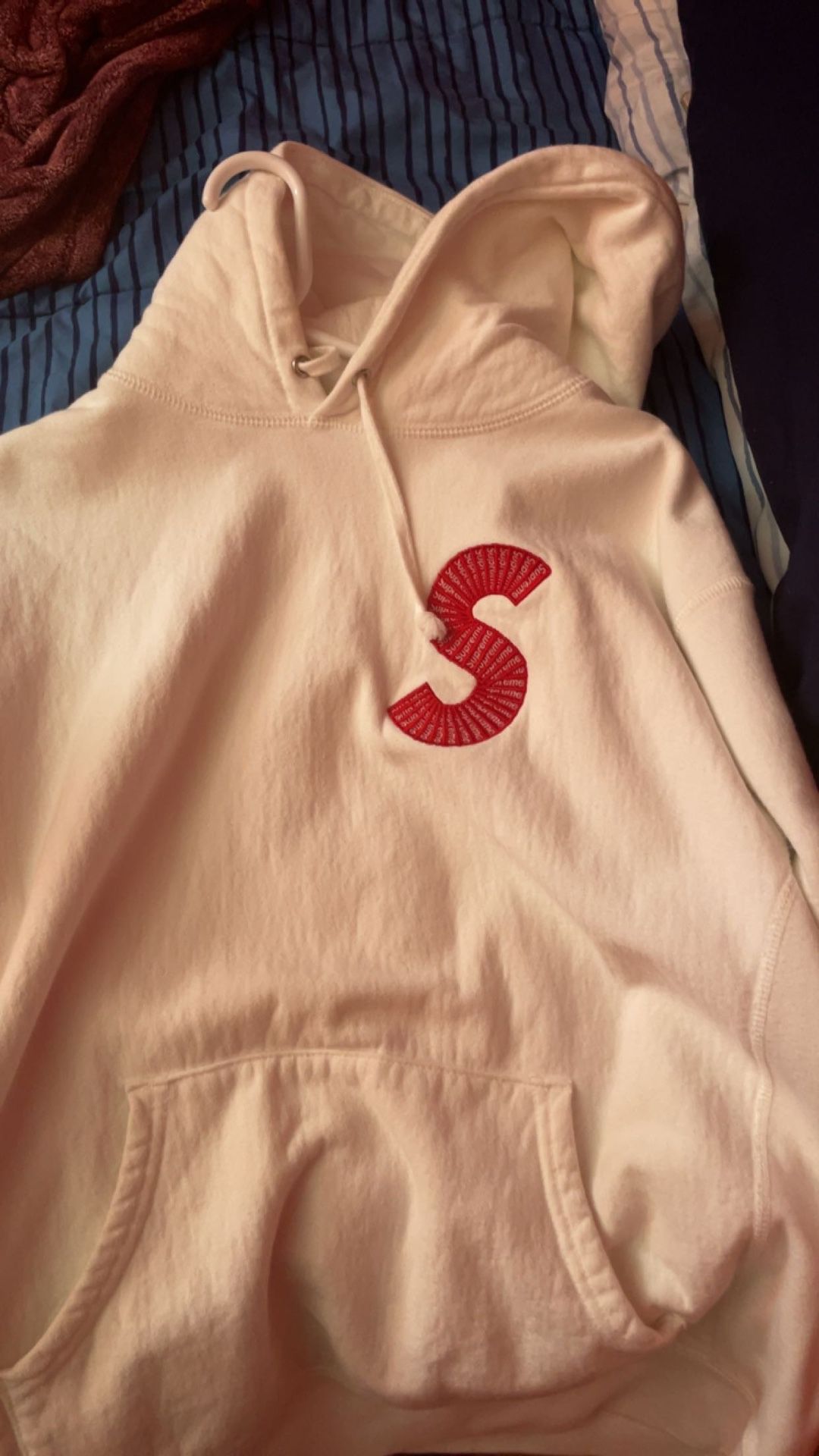 supreme S logo hoodie 
