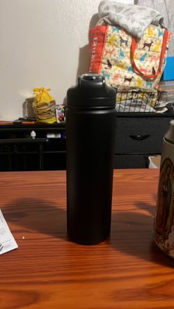 24 oz water bottle metal, black