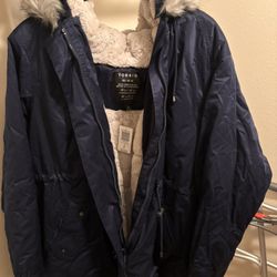 Torrid Parka Jacket - Navy Blue