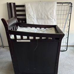 Crib With Diaper Changing Area