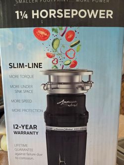 Garbage disposal new