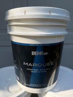 Behr Marquee Exterior Paint Ultra Pure White 5-Gallon