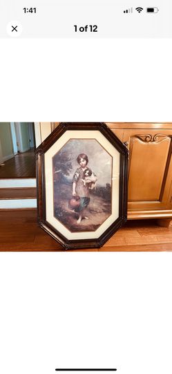 Cottage Girl with Dog and Pitcher by Thomas Gainsborough Art Print frame glass
