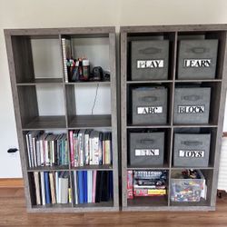 2 Grey Shelves 