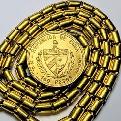 1979 Cuba 100 Pesos Gold Coin 
