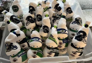 New Handmade Seattle Seahawks Snowmen