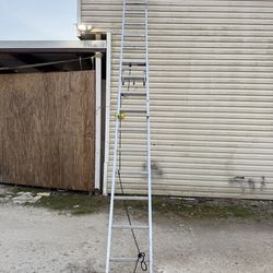 20 ft. Aluminum Extension Ladder (19 ft. Reach Height) with 225 lb. Load Capacity Type II Duty