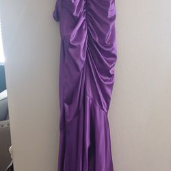 Purple Backless Dress