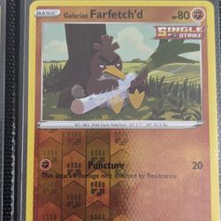 Pokemon Card Galarian Farfetch'd Holo