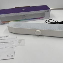 Gaming Soundbar - LED RGB Computer Speakers & USB Wired or Wireless Bluetooth 5.