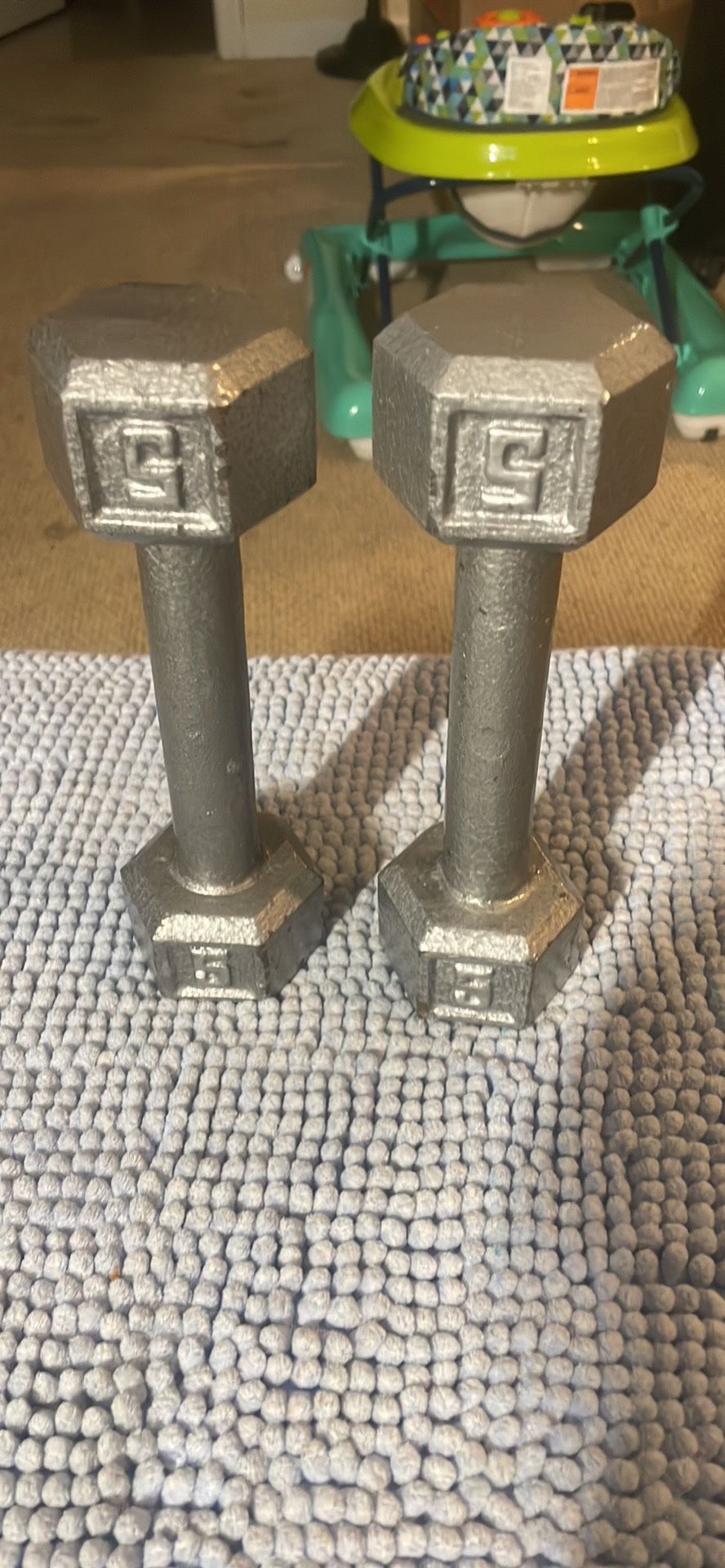 Dumbbells Set Of 5 Pound 