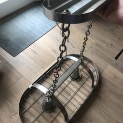 Pot rack w/ lights