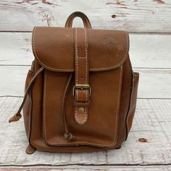Patricia Nash Distressed Rustic Leather Backpack Purse Boho Western Medium