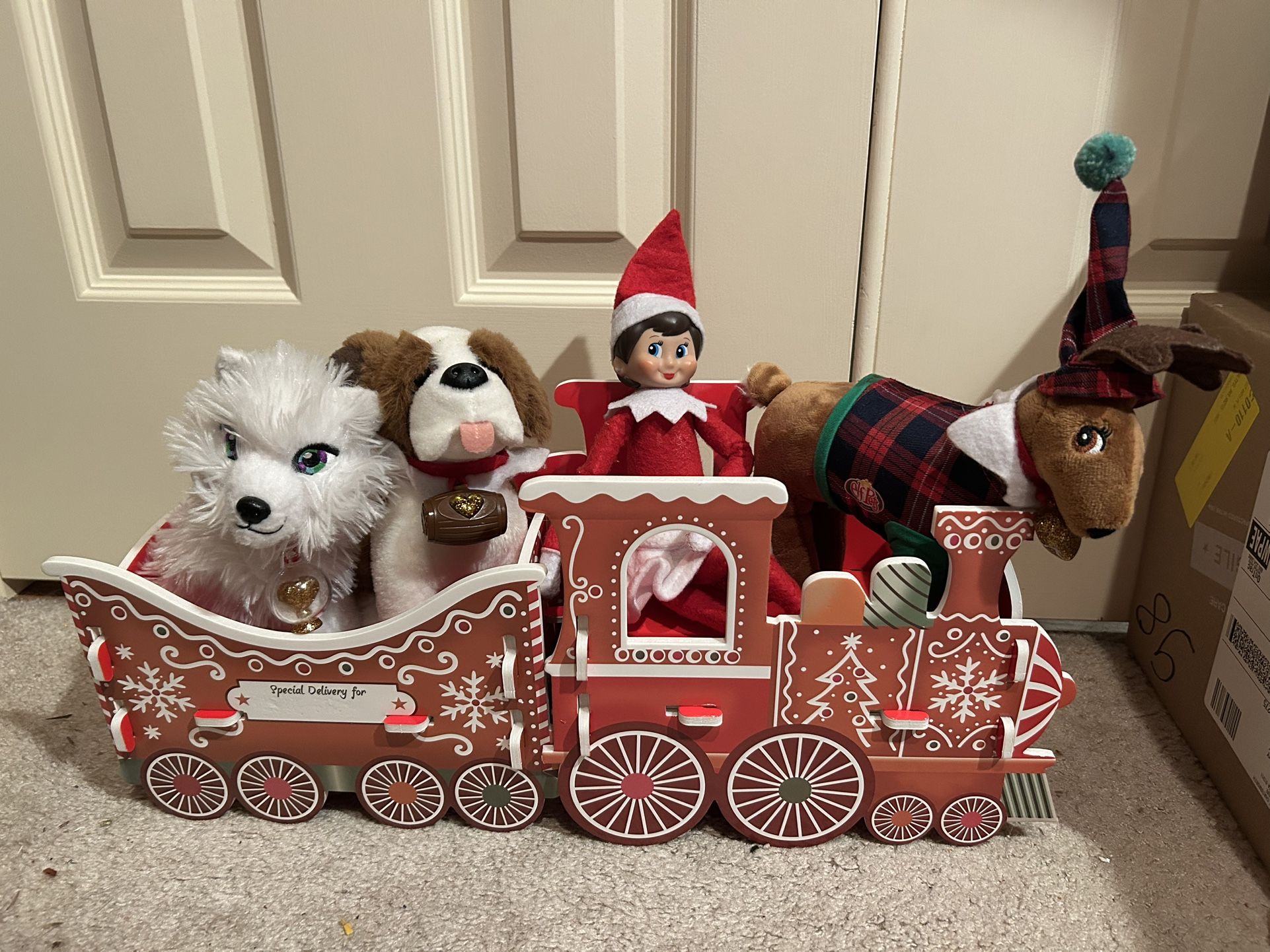 Christmas Train Perfect for Elf On The Shelf adventures. Santa. 