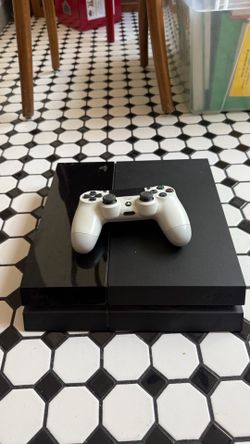 PS4 with controller