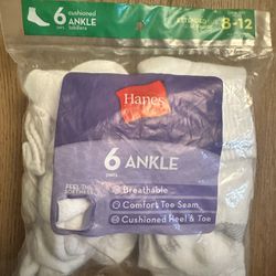 Hanes ankle socks breathable mesh material