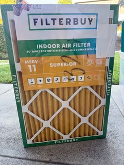 New in package! Filterbuy 14x20x1 indoor air filters. Pack of 6.