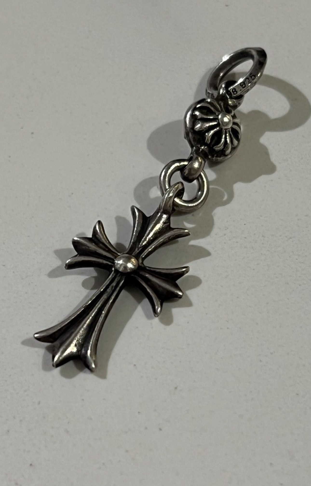 Chrome Hearts Cross With Cross Ball Pendant