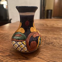 LEAD FREE TAL.RIOS MEX Vase 5” Tall