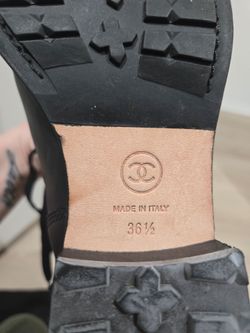 Chanel Black Boots Size 36.5