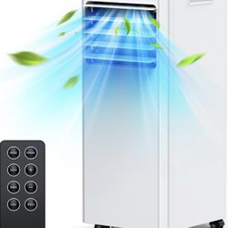10000 BTU Portable Air Conditioners Cool up to 400 Sq.Ft, 4-in-1 Portable ac Unit, Dehumidifier and Fan with Remote Control, 24H Timer, Sleep Mode, LE