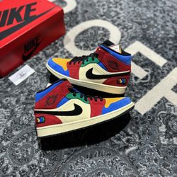 Size 11- Jordan 1 Mid Fearless Blue The Great