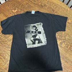 Vintage Bettie Betty Page XXX Newspaper Shirt