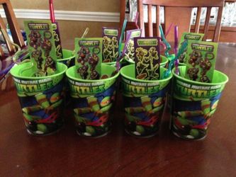 Ninja turtle cup favors