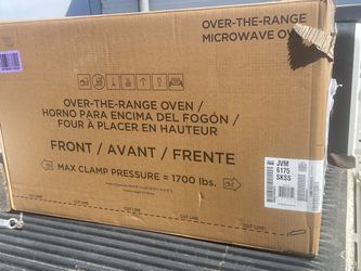 GE Over the Range white microwave