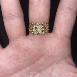 Gold Nugget Ring