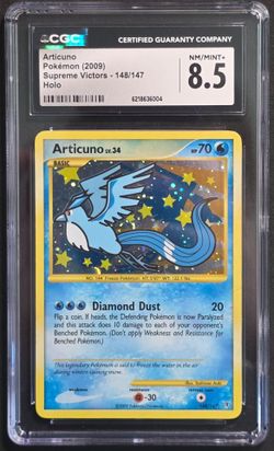 CGC 8.5 NM/MINT+ Articuno 148/147 Supreme Victors Holo Pokemon Card *SWIRL*