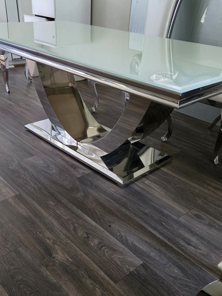 Chrome Dining Table 