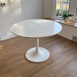 Breakfast Area Round Table White Dining Table IKEA DOCKSTA