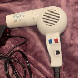 VIP PRO 1600 HAIRDRYER Vintage VIP PRO 1500 Pistol Hair Dryer Styler 90 main image 2