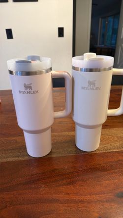 Two Stanley Cups- 40oz Pink and Beige
