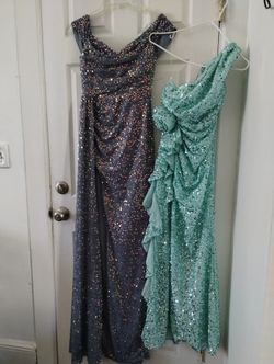 Two Evening Gowns Waist Size 25 To 26 "