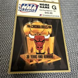 1996 NBA Playoffs Home Game G Chicago Bulls 