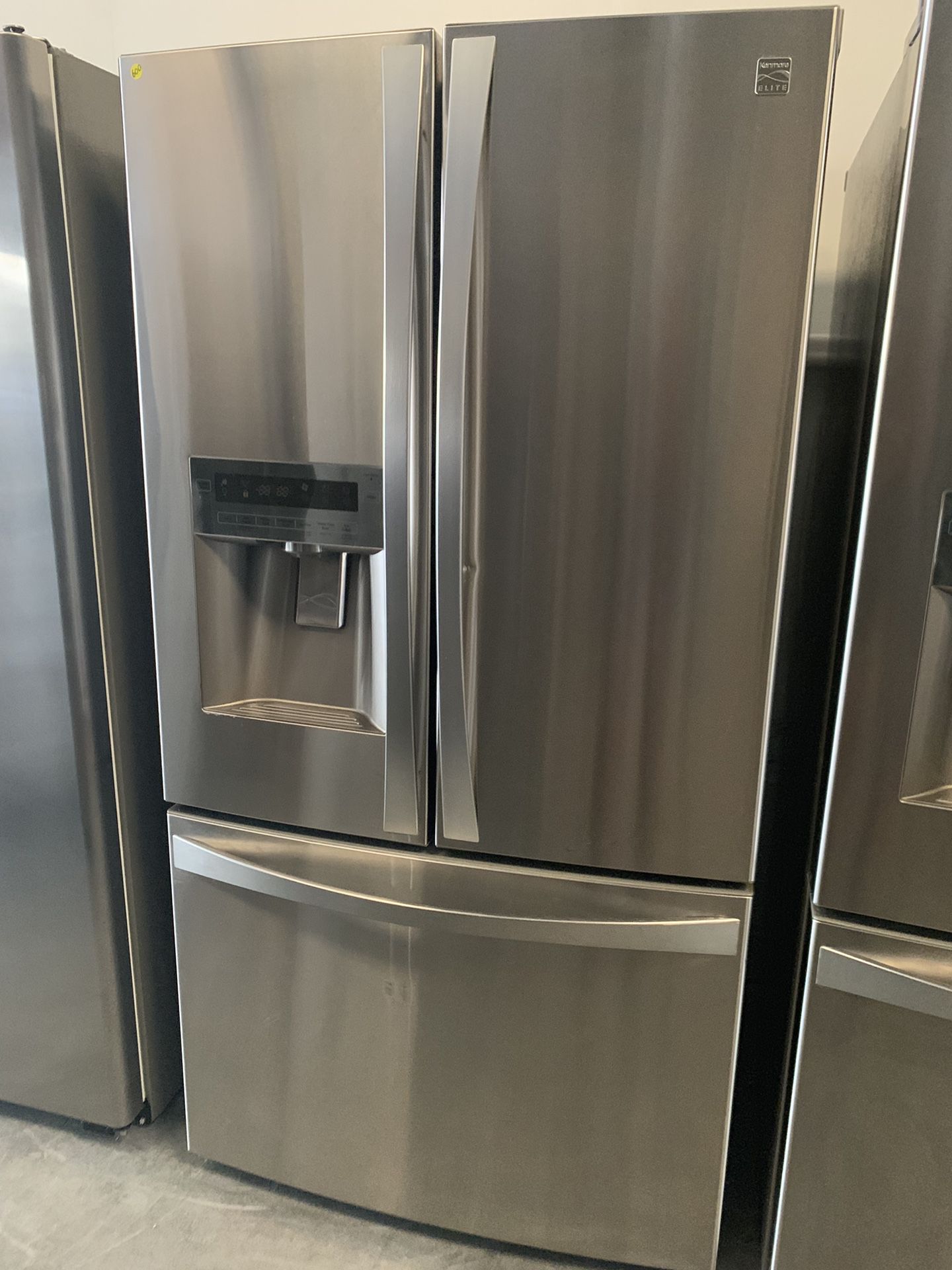 Refrigerator Kenmore Elite Stainless Steel French Door
