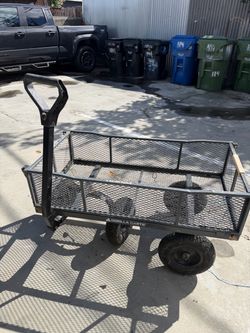 Gorilla Carts Steel Mesh Utility Wagon
