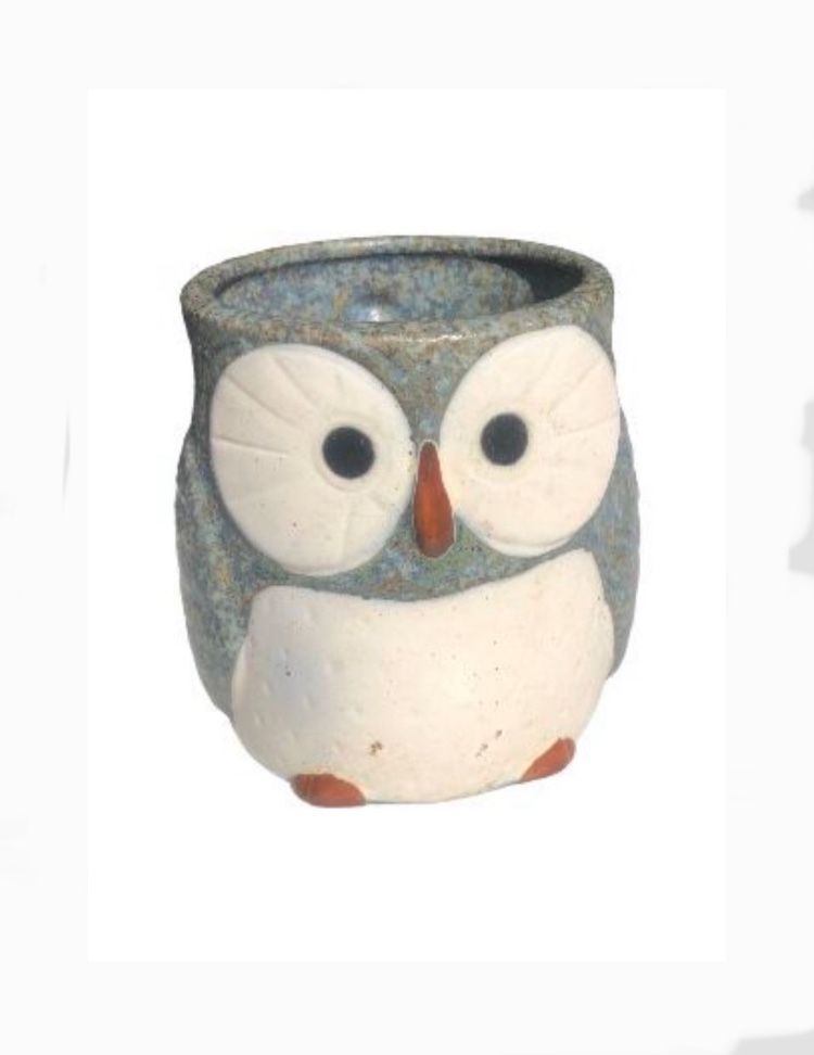 Mino ware Japanese Pottery Mug Cup Owl Shape made in Japan (Japan Import) (Stone Charcoal)
