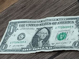 This One Is A Very Extremely RARE Note Extremely RARE Serial Number Perfect Condition 