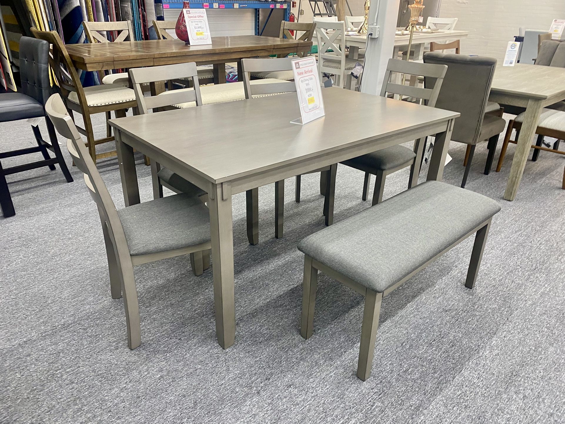 6pc Dinning Table Set $599