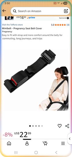 Pregnancy seat belt cover