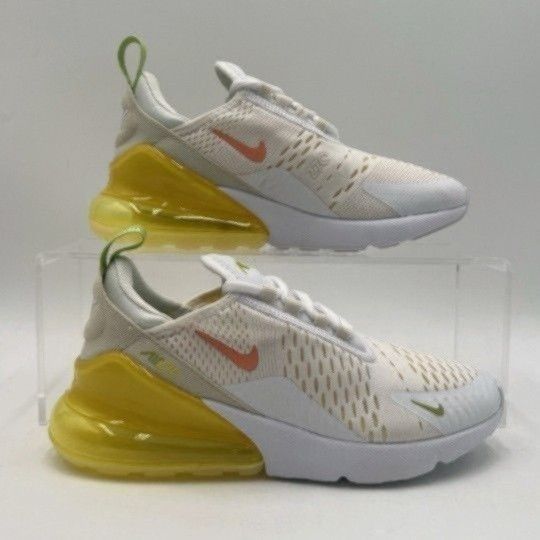 Nike Air Max 270 White Crimson Bliss Athletic DV2184 100 - Women's Size 6