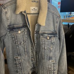 Hollister Sherpa Jean Jacket 