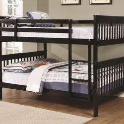 Full Over Full Bunkbed With Both Mattresses Included 