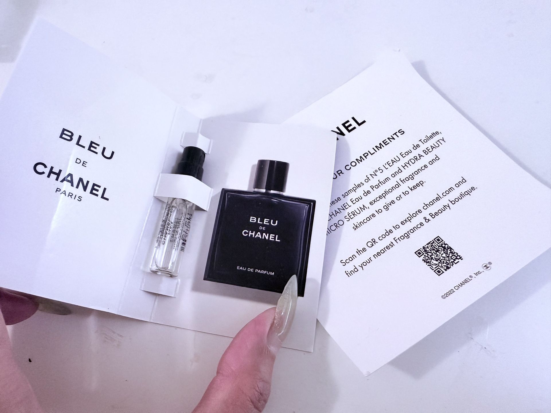 Authentic Chanel /BLEU DE CHANEL Parfume Samples
